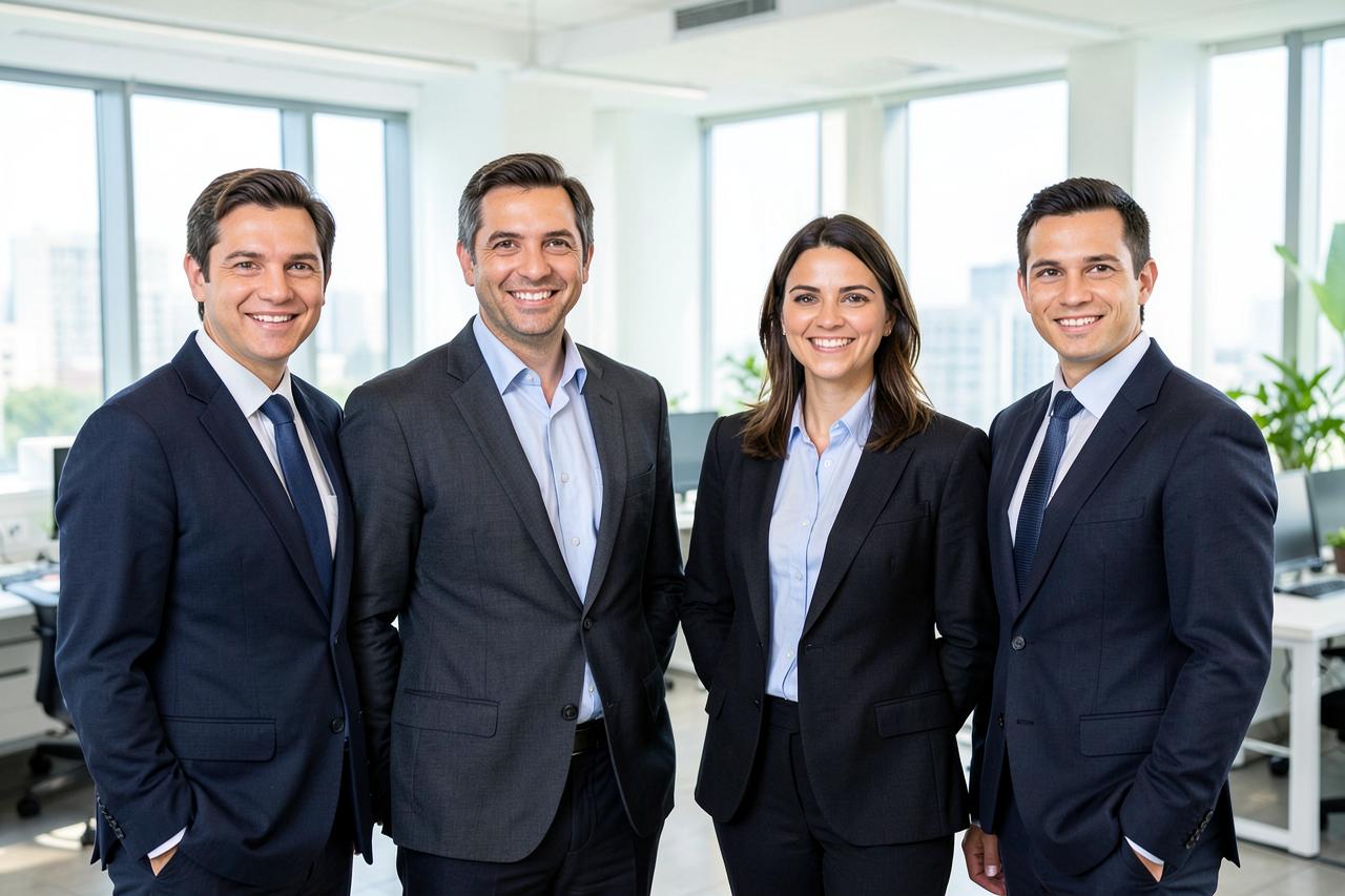 The AKIF CPA team in their office